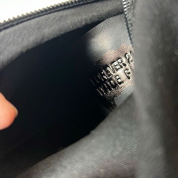 Forever 21 Wide Fit Suede Over The Knee Boots Black Size 7 New - Picture 5 of 9